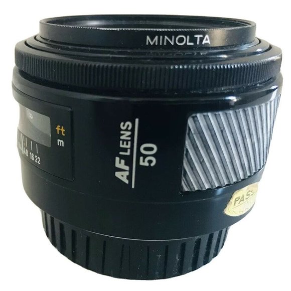 MAMIYA 500DTL CAMERA + MINOLTA  AF 50mm 1:1.7 LENS + Case + MANUAL VTG AS IS - Picture 8 of 12